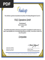 FACC - Nadcap - Composite Approval - Expiration 31 October 2021