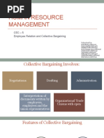 Human Resource Management: Cec - 5 Employee Relation and Collective Bargaining