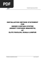 Elite Pavilion - Method Statement - Smoke Curtain (Adjust Brackets) PDF