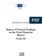 Report of Factual Findings On The Final Financial (Type II) : Guidance Notes