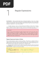 Regular Expressions: Regular Expression Syntax in Python