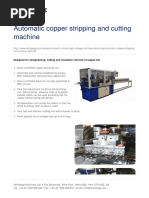 Automatic Copper Stripping and Cutting Machine