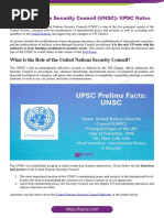 United Nations Security Council (UNSC) : UPSC Notes