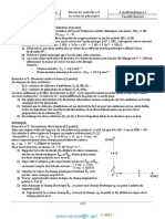 Devoir Corrigé de Contrôle N°1 - Sciences Physiques - 3ème Mathématiques (2014-2015) MR Tawfik BACCARI PDF