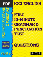 Free Grammar Punctuation Test KS2 10 Minutes Questions STP Books PDF