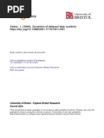 Sieber, J. (2006) - Dynamics of Delayed Relay Systems.: University of Bristol - Explore Bristol Research