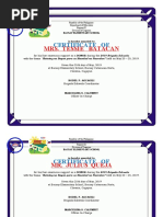 2019 BRIGADA ESKWELA Sample Certificate For DONOR