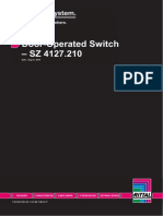 Door-Operated Switch - SZ 4127.210: Date: Aug 21, 2018