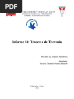 Informe 4 - Metodo de Thevenin