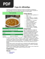 Sopa de Albóndiga