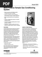 Product Data Sheet 6500 Multi Purpose Sample Gas Conditioning System Rosemount en 69434