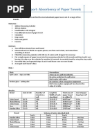 Science Report-Paper Towels