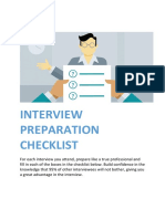 Interview Preparation Checklist