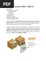 Elementos Del Sistema MRP