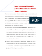 Comparison Between - MB - BE - FD