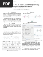 ASSESSMENT NO. 3: Short Circuit Analysis Using A Computer-Simulated Software