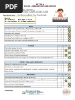 Vamagsinocababan: Level A Piano Lesson Progress Report