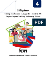 Fil4 - Q1 - Mod35 - Pagsasalaysay Muli NG Nabasang Kwento - Version2