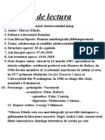 A.2 Fișă de Lectură (Romanul Adolescentului Miop)