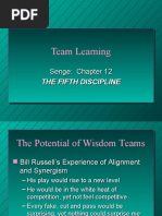 Team Learning: Senge: Chapter 12