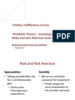 Utility, Indifference Curves Portfolio Theory - Investing in One