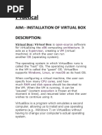 Virtual Box Installation