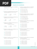 Ficha Nivel Cero Ecuacion de La Circunferencia