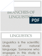 Intro To Linguistics First Year Maco - Micro Linguistics PDF