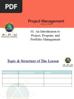 01 Intro Project Program Portfolio Management