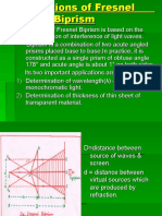 Fresnel Biprism Experiment