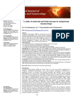 A Study of Maternal and Fetal Outcome in Antepartum Haemorrhage