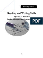 Reading and Writing Skills: Quarter 3 - Module 2