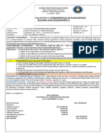 Student's Learning Activity in FUNDAMENTALS OF ACCOUNTANCY Business and Management 2