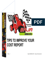 2015 - Baja SAE India CostReportPreparationTips