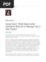 Carpe Diem: What Data Center Operators Must Do To Manage Day 2 Ops Today?