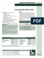 Indium6.4R: Water-Soluble Pb-Free and SNPB Solder Paste