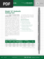 Catalog - H Hydraulic Setting Tool