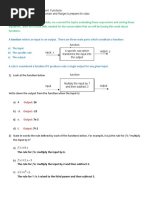 1105 Pre-Class Assignment Week 1 (Functions)