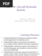 Unit - 80: Aircraft Hydraulic Systems: Unit Code - J/600/7254 QCF Level 3: BTEC Nationals