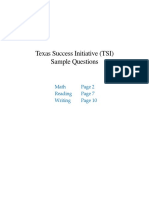 Tsi Assessment Sample Questions Finalpdf