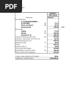 Approved Prototype Costing