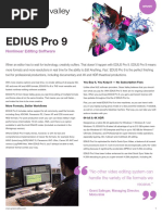 Edius Pro 9: Nonlinear Editing Software