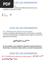 Leyes de Los Exponentes