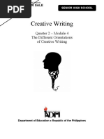 Creative Writing: Quarter 2 - Module 4 The Different Orientations of Creative Writing