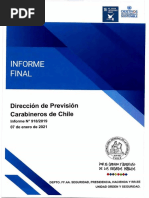 Informe Final 918-2019 Dirección de Previsión de Carabineros de Chile, Auditoria A La Situación Financiera Presupuestaria - Enero 2021