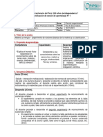 Ciencia Experimental - 5to Año - Sesión de Aprendizaje 1