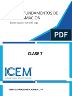 Diapositivas FUNDAMENTOS DE PROGRAMACION Clase7