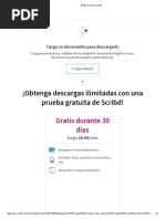 ¡Obtenga Descargas Ilimitadas Con Una Prueba Gratuita de Scribd!