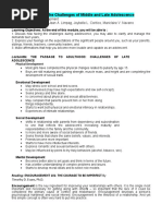 Module 4: The Challenges of Middle and Late Adolescence