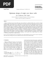 Optimum Design of Single Core Shear Walls: S.S. Al-Mosawi, M.P. Saka